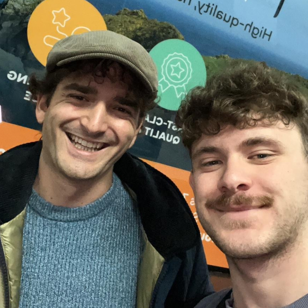 Members enjoying drinks on the club terrace